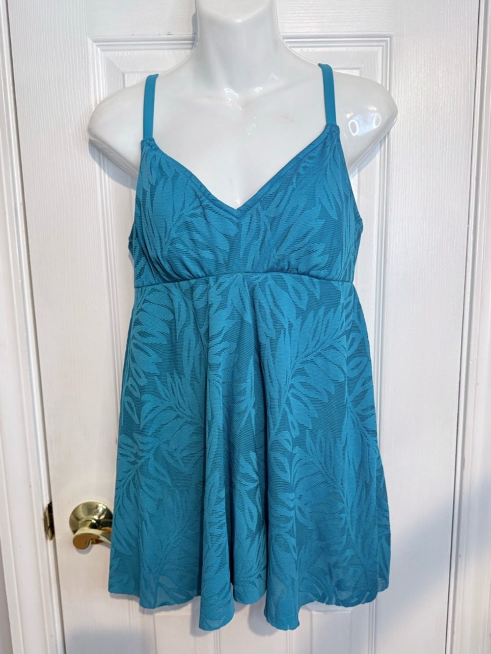 Bal Harbour Palm-Leaf swim dress/Swimsuit